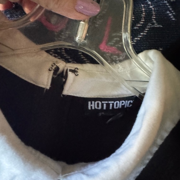 Hot Topic Black Dress with White Collar - Picture 2 of 4